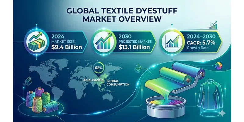 Global Textile Dyestuff Market: Demand, Production, and Key Statistics (2024–2030)